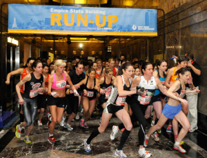 Trappen lopen in Empire State Building
