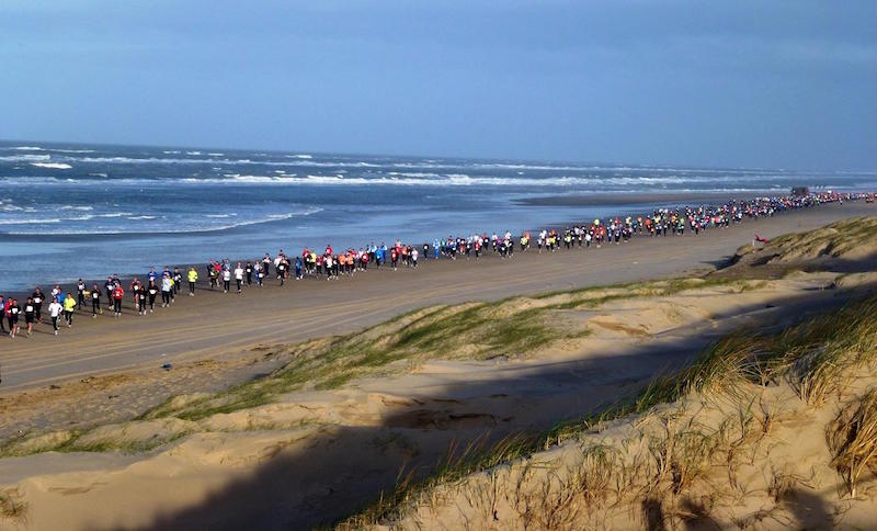 trainen voor halve marathon van Egmond